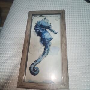 ART MATES EUC SEAHORSE  DECOR 13" x 19" PRINT WALL ART PICTUREVITTORIO MILAN
